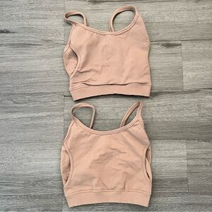 Lovesteady Bundle of 2 Women's Sports Bra Size XS/S Brown